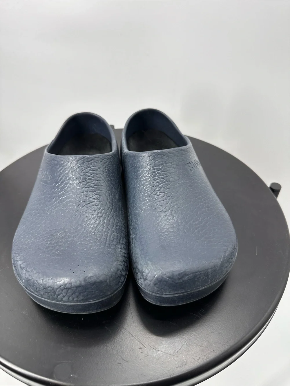 Navy Blue Professional Birkenstock Birki Clogs with Michigan Logo on Back